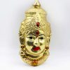 Devi face in copper gold polish for Kalash Puja