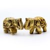 Elephant Idol in brass – Swastik design